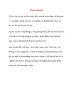 Cho trẻ tập bơi ppt