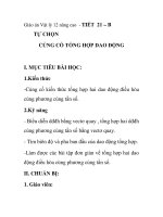 Giáo án Vật lý 12 nâng cao - TIẾT 21 – B TỰ CHỌN CỦNG CỐ TỔNG HỢP DAO ĐỘN pdf