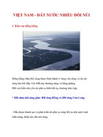 VIỆT NAM - ĐẤT NƯỚC NHIỀU ĐỒI NÚI potx
