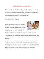 Tạo thói quen dinh dưỡng tốt cho trẻ pptx