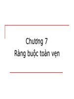 Chương 7: Ràng buộc toàn vẹn pptx