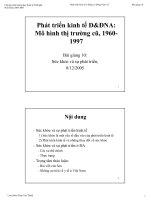 Phát triển kinh tế ở Đông và Đông Nam Á: Mô hình thị trường cũ ppsx