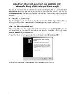 Giáo trình phân tích quy trình tạo partition mới trên ổ đĩa bằng phần mềm partition magic p1 docx