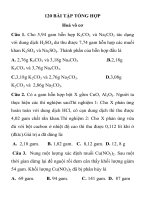120 BÀI TẬP TỔNG HỢP Hoá vô cơ potx