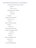 Lý thuyết kế tóan vốn bằng tiền tại Cty đô thị - 2 pot