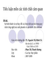 Đề tài: Sự hình thành và sự thay đổi các hợp chất tạo mùi trong quy trình công nghệ sản xuất phomát có quá trình chín sinh hoá pps