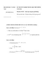 đề thi thử tốt nghiệp trung học phổ thông môn toán 2014 1 (21)