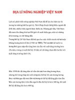ĐỊA LÍ NÔNG NGHIỆP VIỆT NAM ppt