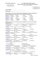 KỲ THI HỌC SINH GIỎI NĂM 2011 Môn thi: TIẾNG ANH - Mã đề thi 246 pptx
