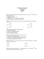 Đề thi thử trắc nghiệm môn Vật lý - Đề 17 ppt