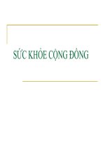 BÀI GIẢNG SỨC KHỎE CỘNG ĐỒNG