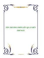 TỔN THƯƠNG PHỔI LIÊN QUAN ĐẾN THỞ MÁY ppsx