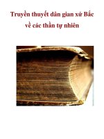 Truyền thuyết dân gian xứ Bắc về các thần tự nhiên docx