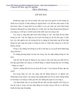 Tổ chức hệ thống thông tin và nghiên cứu Marketing trong Cty Xây dựng Công nghiệp Hà Nội - 1 doc