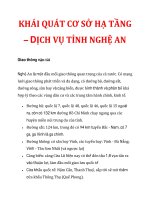 KHÁI QUÁT CƠ SỞ HẠ TẦNG – DỊCH VỤ TỈNH NGHỆ AN ppsx