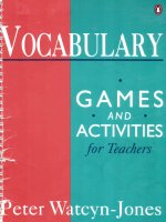 vocabulary games for teachers phần 1 doc