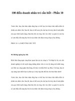 100 điều doanh nhân trẻ cần biết - Phần 10 pptx