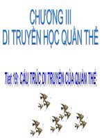 sinh học 12 di truyền quần thể