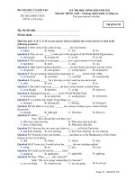 KỲ THI HỌC SINH GIỎI NĂM 2011 Môn thi: TIẾNG ANH - Mã đề thi 195 pptx