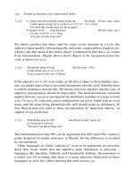 Lexical Categories verbs nouns and adjectives phần 6 pps