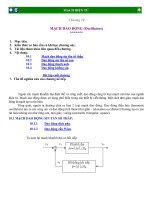 Mạch điện tử : MẠCH DAO ÐỘNG (Oscillators) part 1 doc