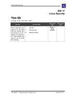 CHỨNG CHỈ QUẢN TRỊ MẠNG LINUX - BÀI 7 pps