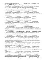 ĐỀ THI THAM KHẢO ANH VĂN ppsx