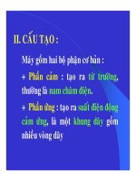 Bài giảng vật lý : Máy phát điện xoay chiều một pha part 2 ppt