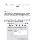 Biến giao diện Windows XP, 2003 thành Mac OS X Lion pptx