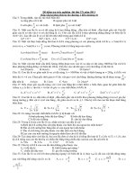 Đề kiểm tra trắc nghiệm thi thử TN năm 2011 doc