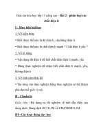 Giáo án hóa học lớp 11 nâng cao - Bài 2 - phân loại các chất điện li doc