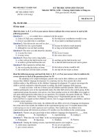 KỲ THI HỌC SINH GIỎI NĂM 2011 Môn thi: TIẾNG ANH - Mã đề thi 139 pps