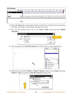Giáo trình hướng dẫn tạo ra một đoạn graphic movie có đối tượng là một đường thẳng chuyển động bằng key sence p2 pot