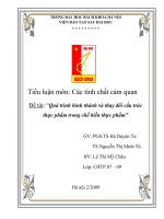 Tiểu luận: “Quá trình hình thành và thay đổi cấu trúc thực phẩm trong chế biến thực phẩm” - nhóm 1 pot