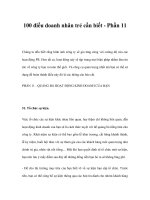 100 điều doanh nhân trẻ cần biết - Phần 11 doc