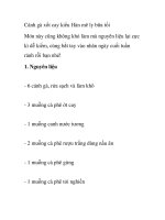 Cánh gà xốt cay kiểu Hàn mê ly bữa tối doc