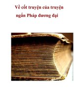 Về cốt truyện của truyện ngắn Pháp đương đại ppsx