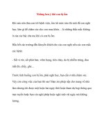 Những lưu ý khi con bị ốm docx