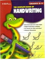 the complete book of handwriting phần 1 potx
