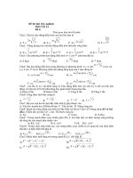 Đề thi thử trắc nghiệm Môn Vật Lý - Đề 4 pdf