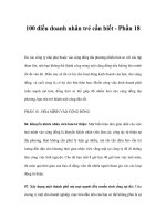 100 điều doanh nhân trẻ cần biết - Phần 18 doc