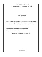 tóm tắt  đầu tư nâng cao năng lực cạnh tranh của ngân hàng tmcp ngoại thương việt nam