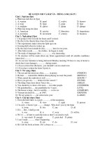 ĐỀ LUYỆN THI VÀ ĐÁP ÁN - TIẾNG ANH ( Số 27 ) potx