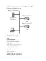 Hướng dẫn cấu hình Authorization và Accounting trên Cisco router dùng ACS server potx