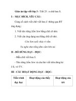 Giáo án tập viết lớp 3 - Tiết 25 : n chữ hoa S docx