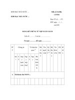 MẪU BẢNG KÊ CHỨNG TỪ NỘP NGÂN SÁCH ppsx