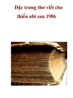 Đặc trưng thơ viết cho thiếu nhi sau 1986 _3 ppsx