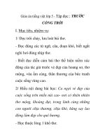 Giáo án tiếng việt lớp 5 - Tập đọc : TRƯỚC CỔNG TRỜI pptx