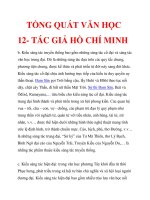 TỔNG QUÁT VĂN HỌC 12- TÁC GIẢ HỒ CHÍ MINH_5 pps