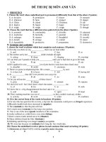 ĐỀ THI DỰ BỊ MÔN ANH VĂN pdf